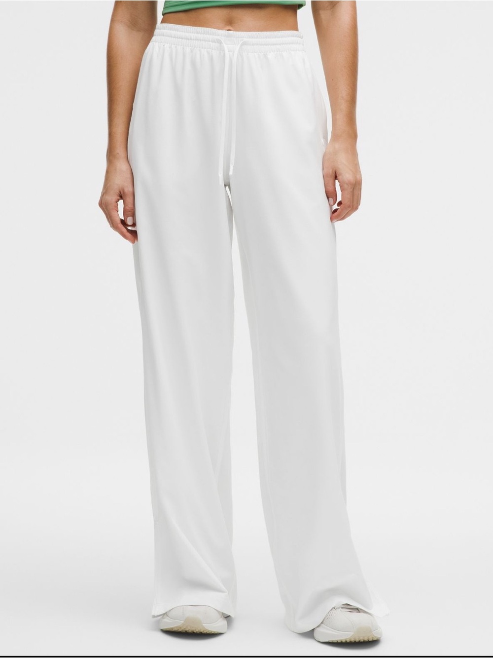 lululemon athletica White Wide-Leg Drawstring Track Pants